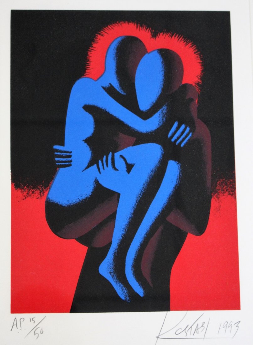 Mark Kostabi;  20thC.  Artist Proof Signed (1 of 6)