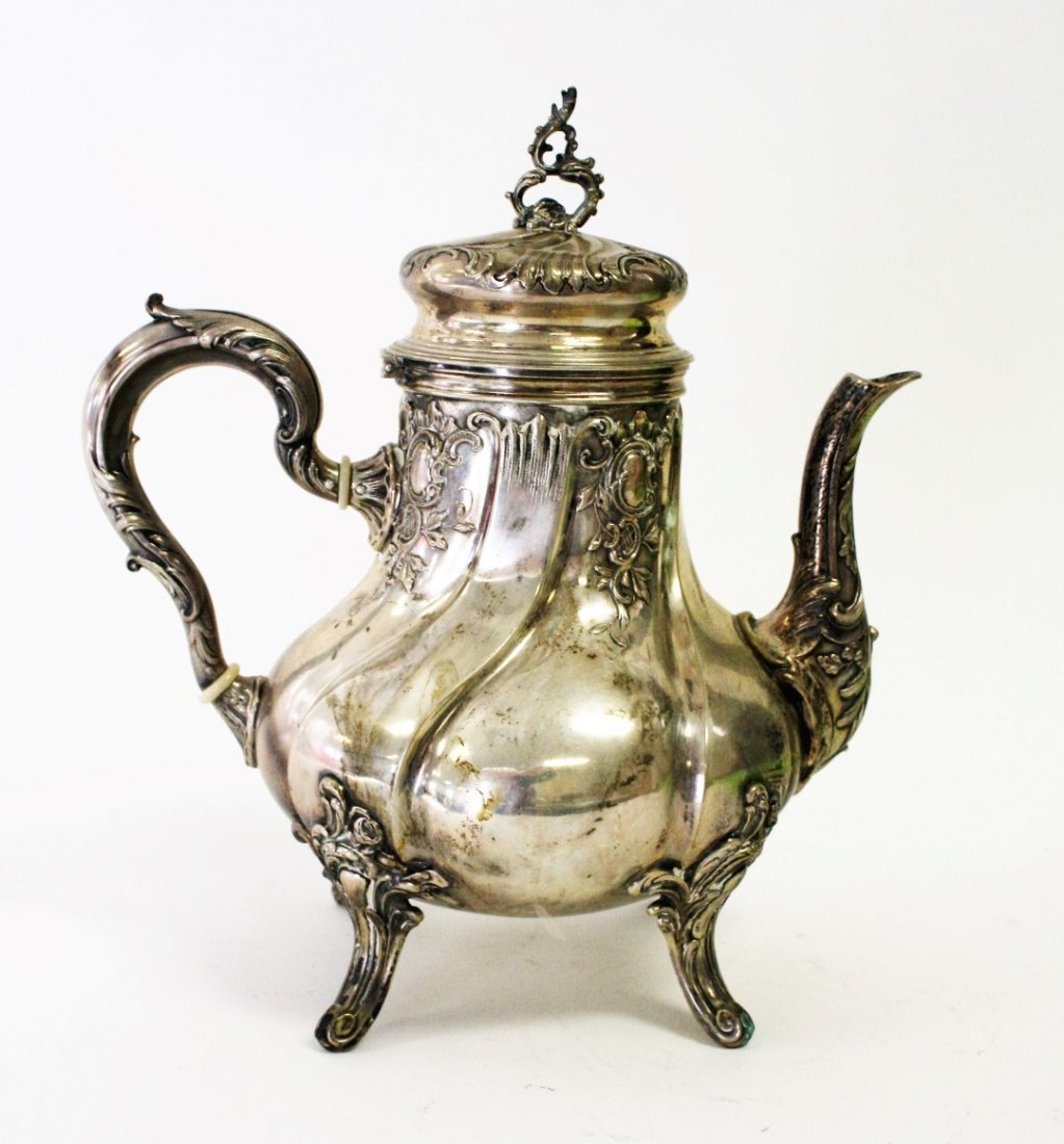 800 Silver Fancy Tea Pot (1 of 7)