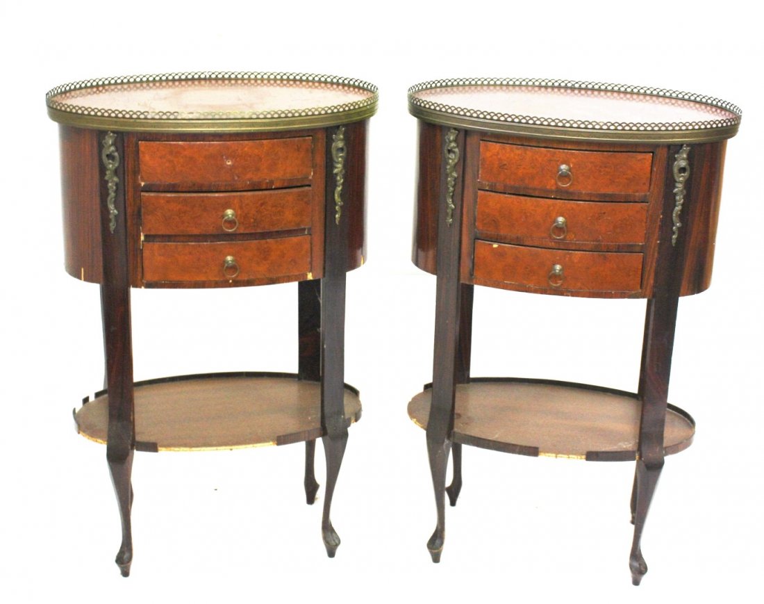 Pair of  Italian Rosewood End Stands (1 of 6)