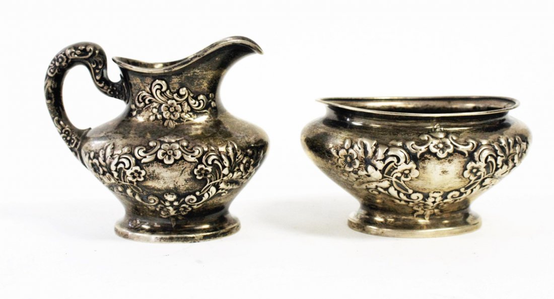 Gorham Sterling Silver Sugar And Creamer (1 of 6)