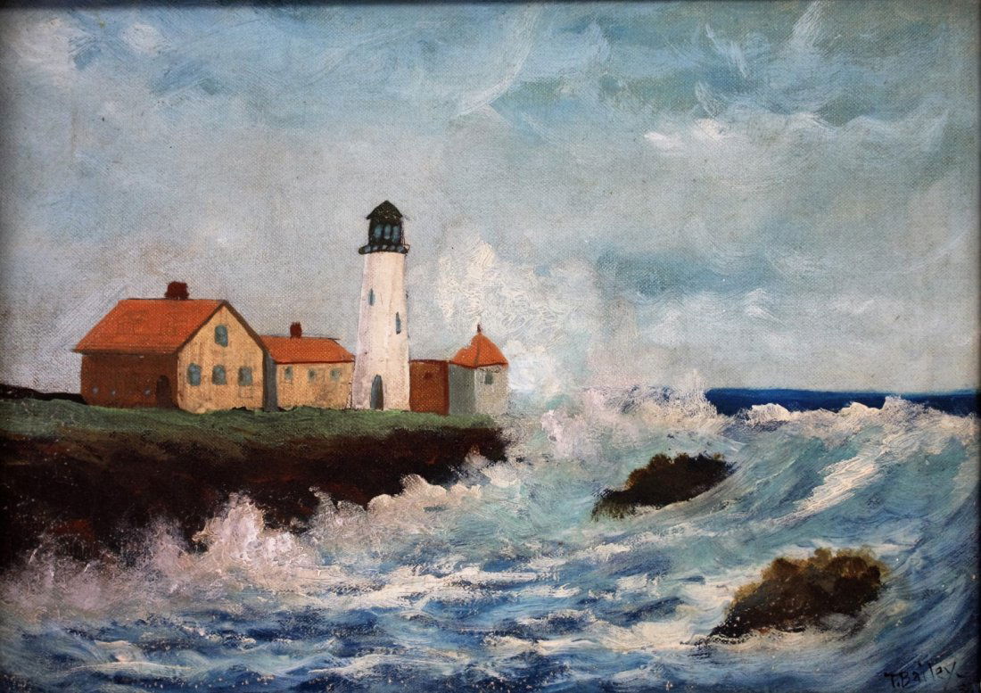 T. Bailey; 20thC. American Oil Painting Signed (1 of 5)