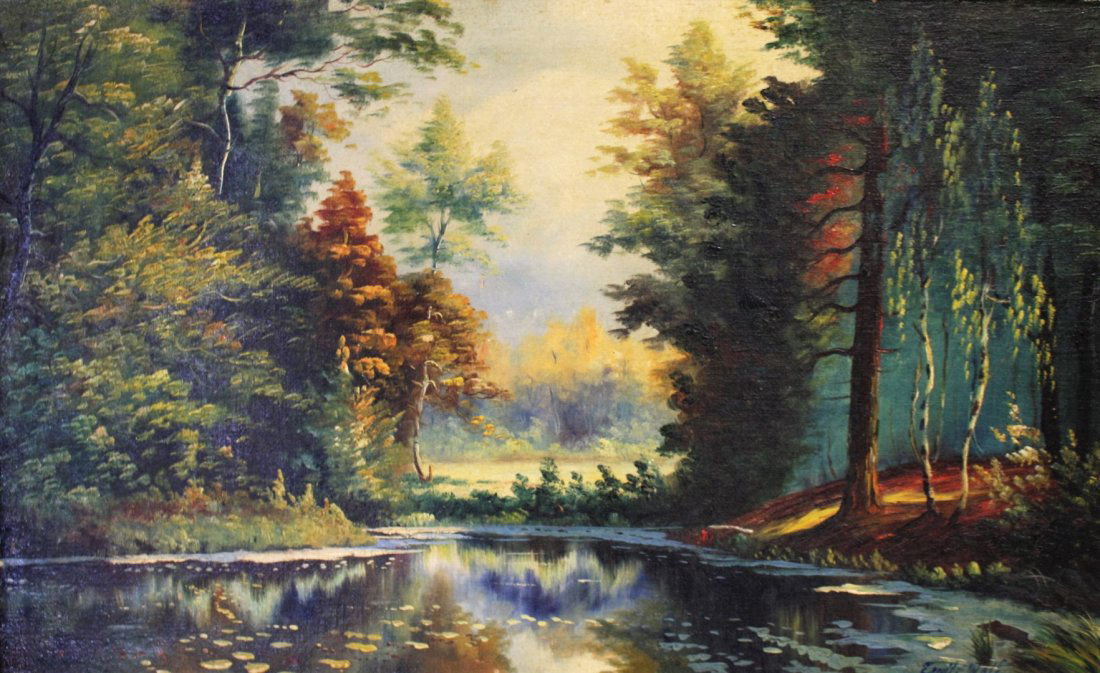 Emile Wolf; 20thC. Oil Landscape Signed (1 of 5)