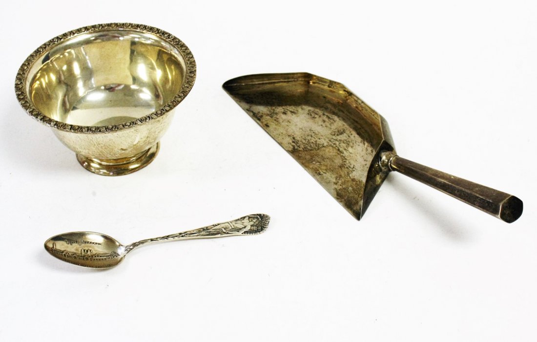 Sterling Bowl, Creamer, Spoon (1 of 9)