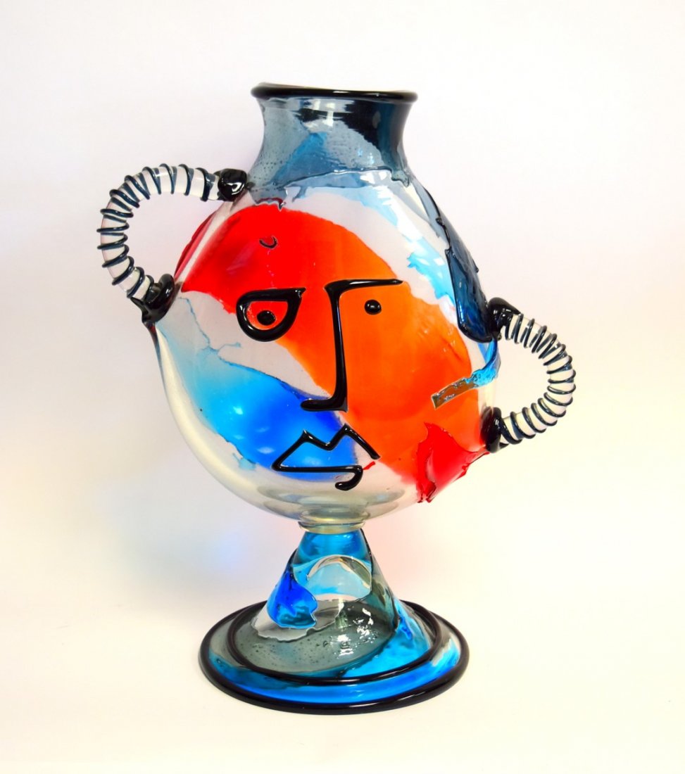 20thC. Murano Glass Sculpture - Hommage to Picasso (1 of 10)