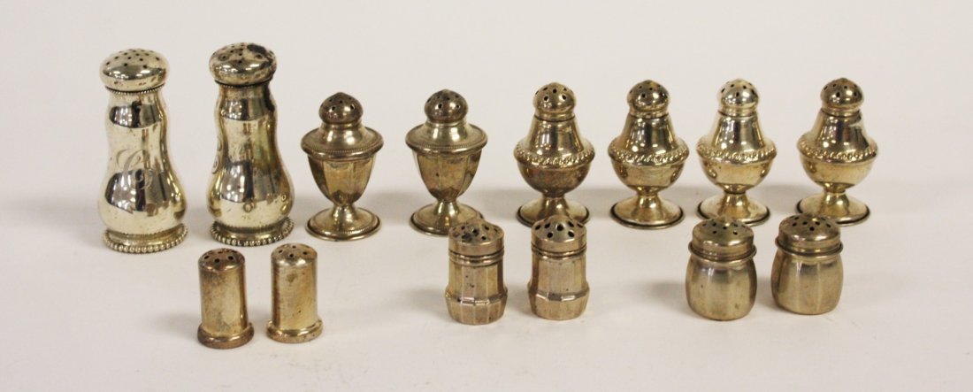 Seven [7] Pairs Sterling Salt And Peppers (1 of 6)
