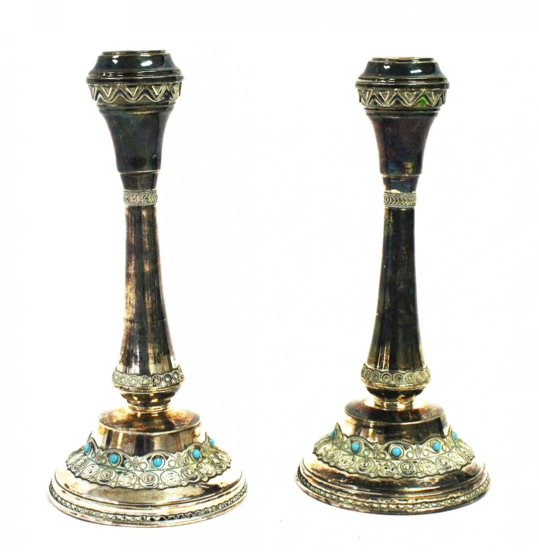 Sterling .925 Ornate Candlesticks (1 of 7)