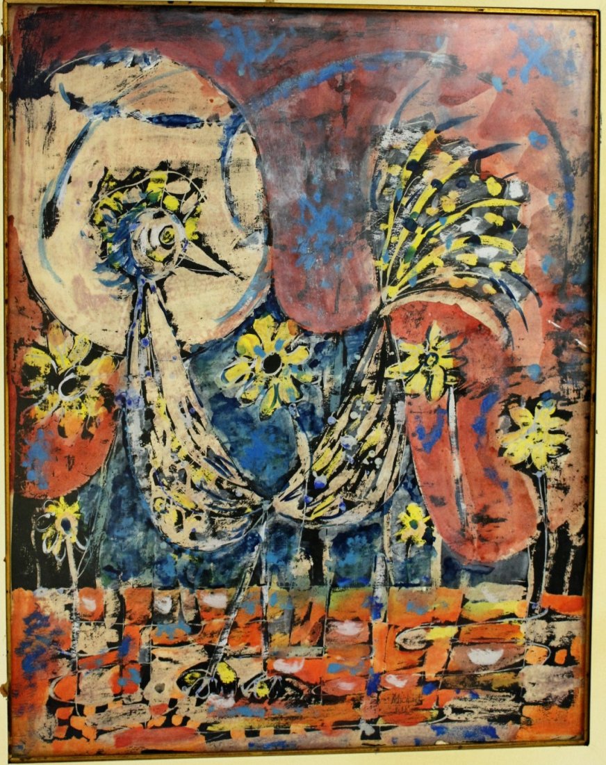 Michael Ross, Mid Century Abstract Rooster (1 of 7)