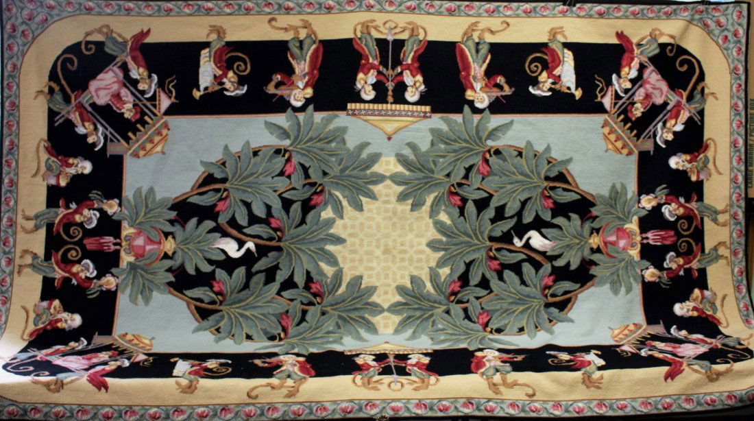 Tapestry Rug Royalty Monkeys, Egrets (1 of 9)