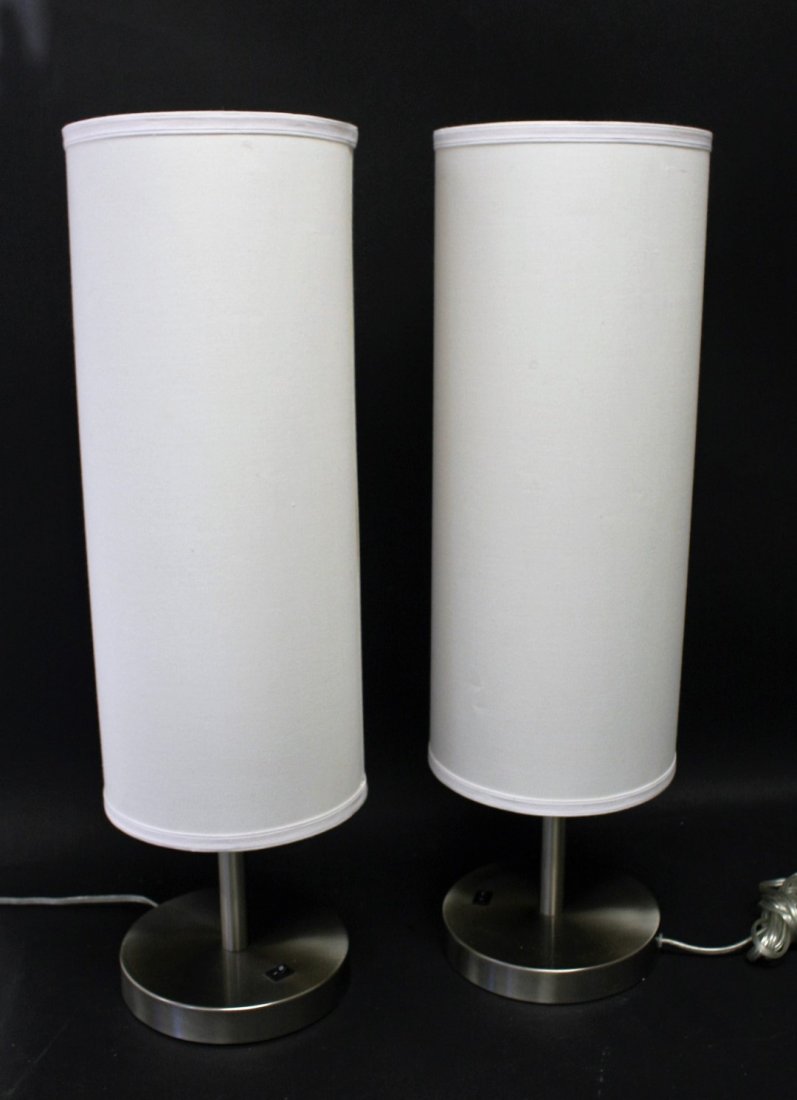 Two [2] Modern Design Cylindrical Lamps (1 of 4)