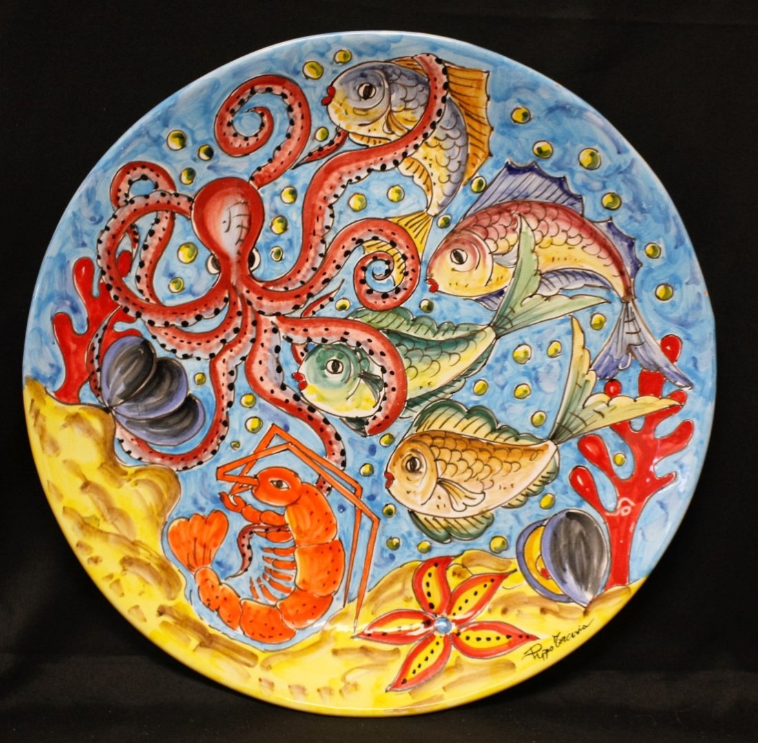 Pippo Garcia Mid Century Ceramic Charger (1 of 5)