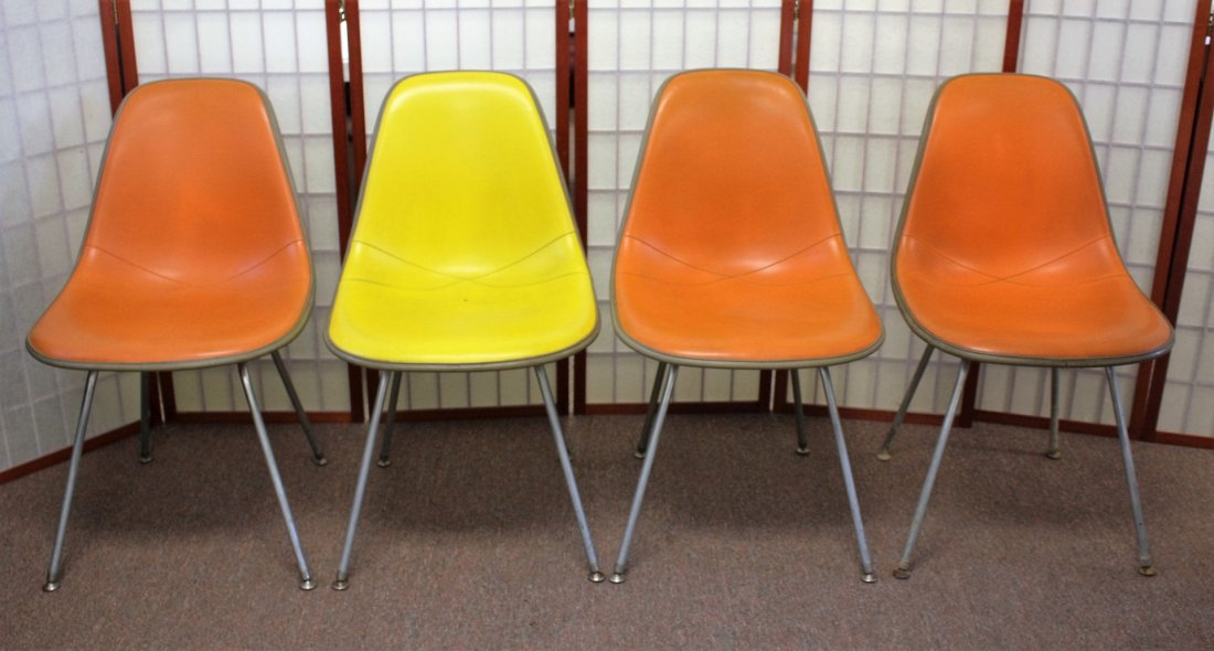 Four(4) Mid Century Herman Miller Office Chairs (1 of 8)