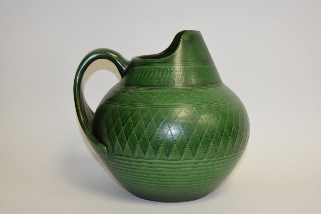 Wilhelm Kagel; Mid Century Pottery Pitcher Signed (1 of 5)