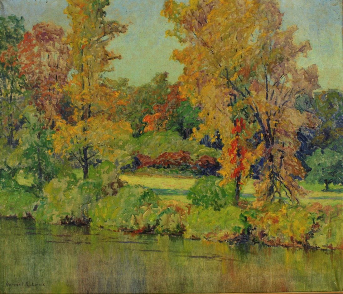 Harriet Randall Lumis; American Oil Painting Signed (1 of 5)