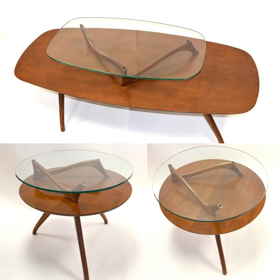 Three(3) Piece Mid Century Coffee Table Set (1 of 6)