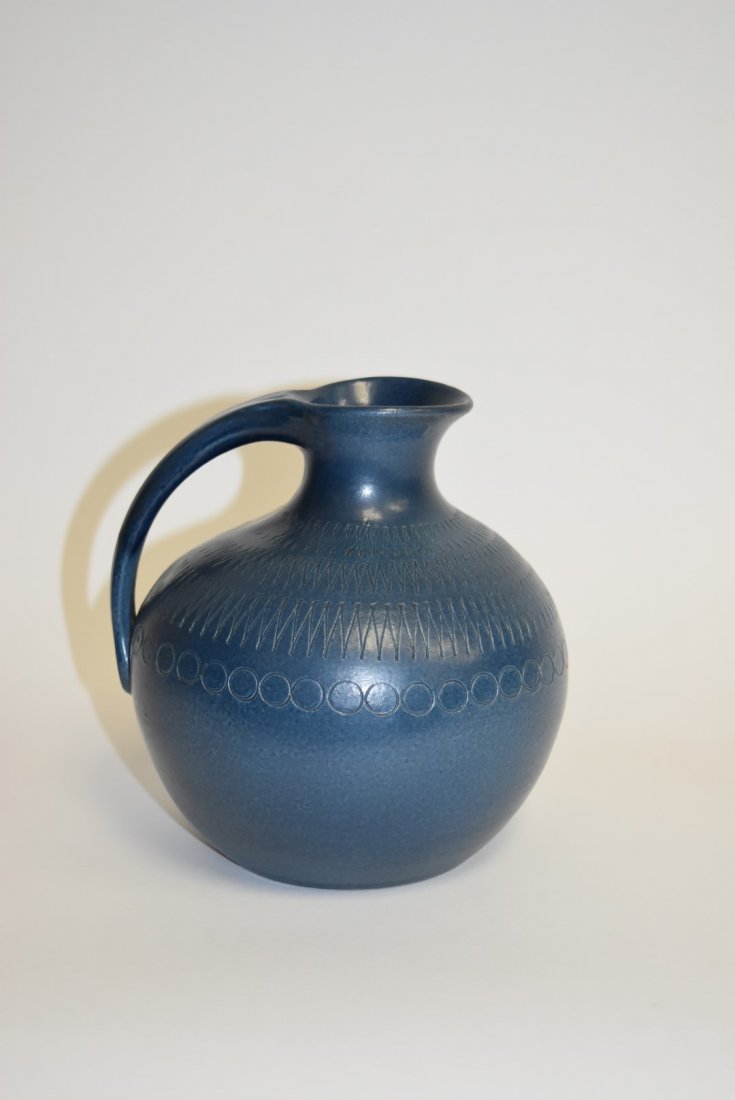 Wilhelm Kagel; Mid Century Pottery Pitcher Signed (1 of 6)