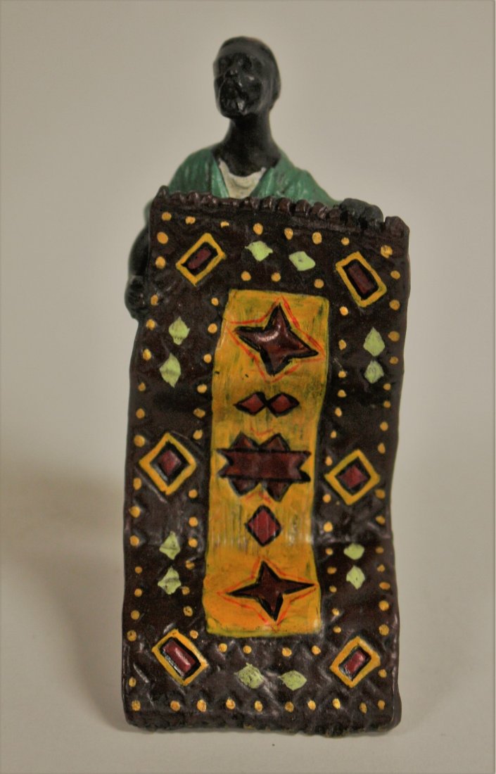 Mid Eastern Style Polychromed Bronze Grouping (1 of 7)