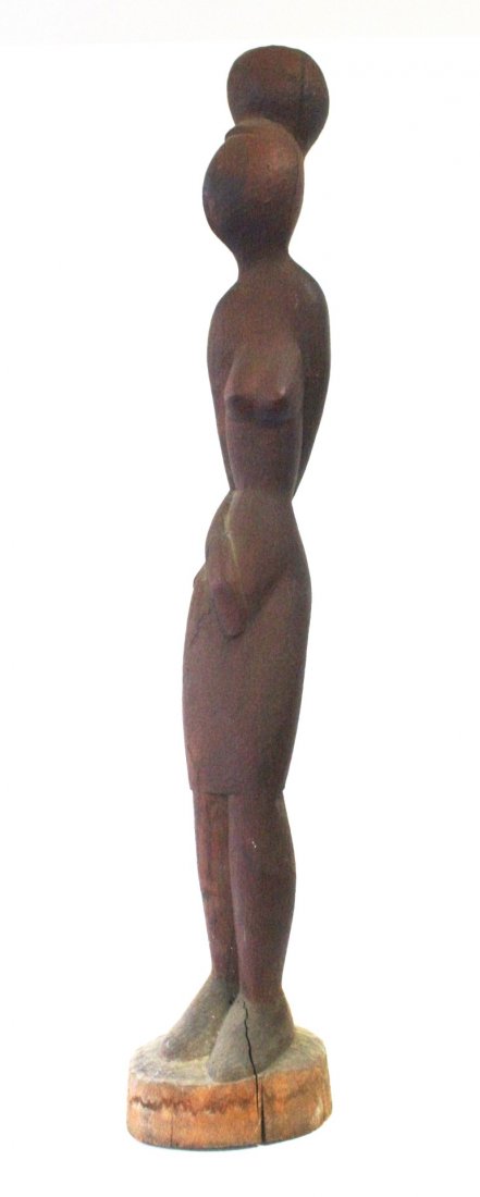 Steve Karr; 20thC. Modernist Wood Carving Signed (1 of 8)