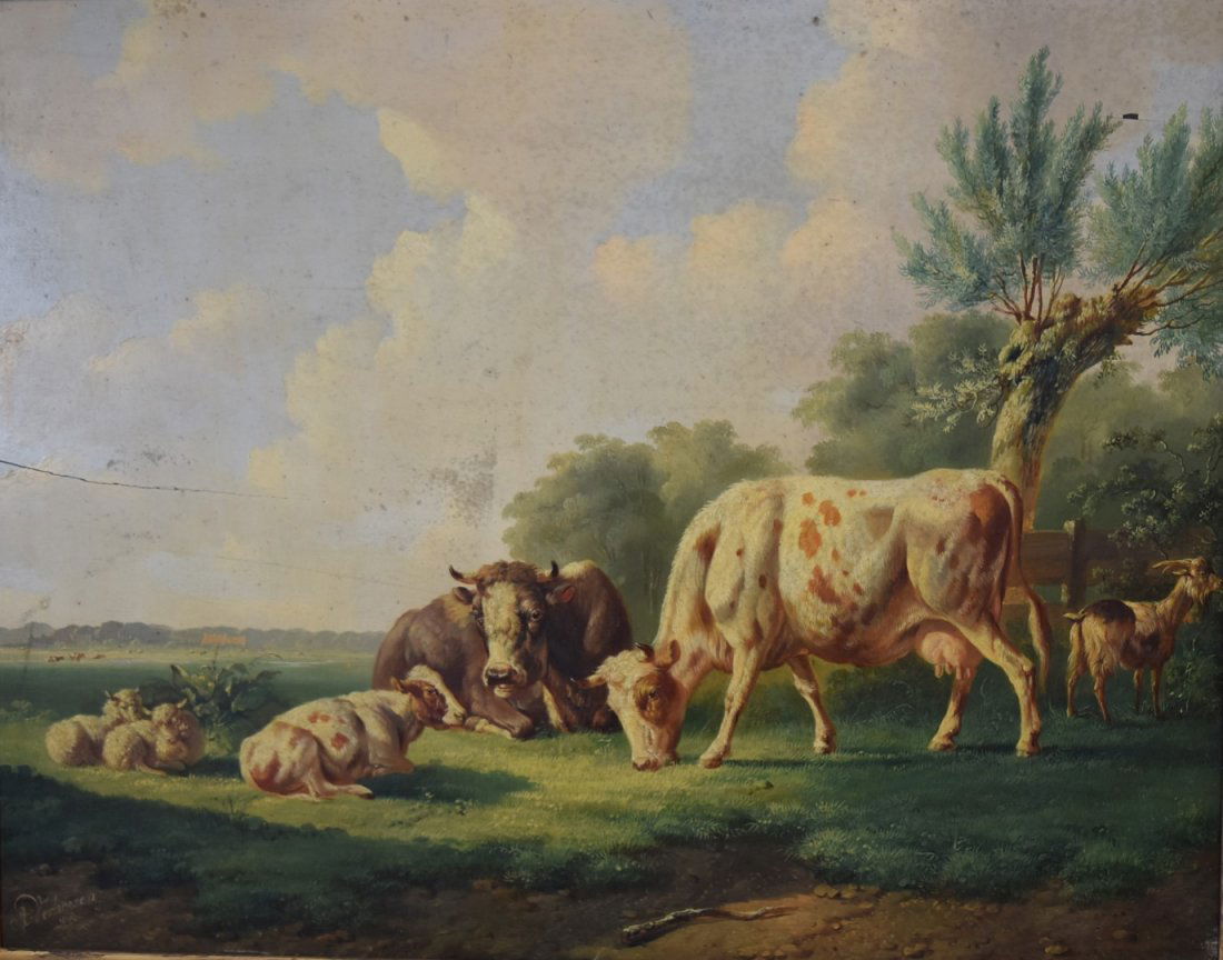 Albertus Verhoesen; 19thC. Dutch Oil Painting Signed (1 of 6)