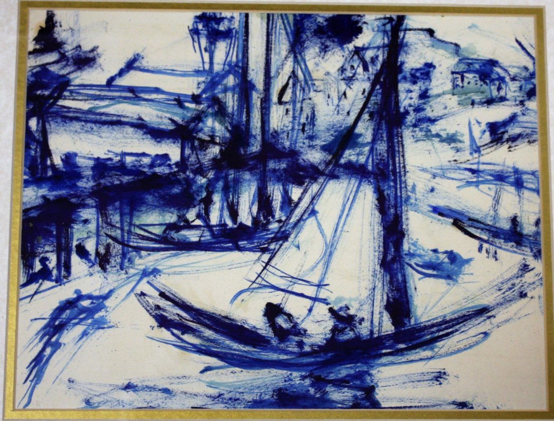 20thC. Modernist Watercolor (1 of 3)