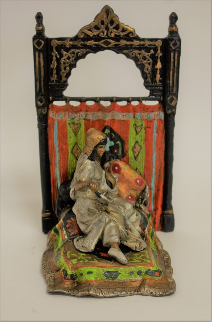 Mid Eastern Style Polychromed Bronze Grouping (1 of 6)