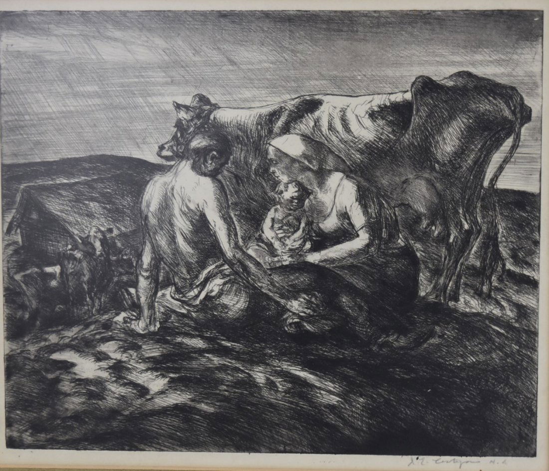 John Costigan; American Etching Signed (1 of 5)