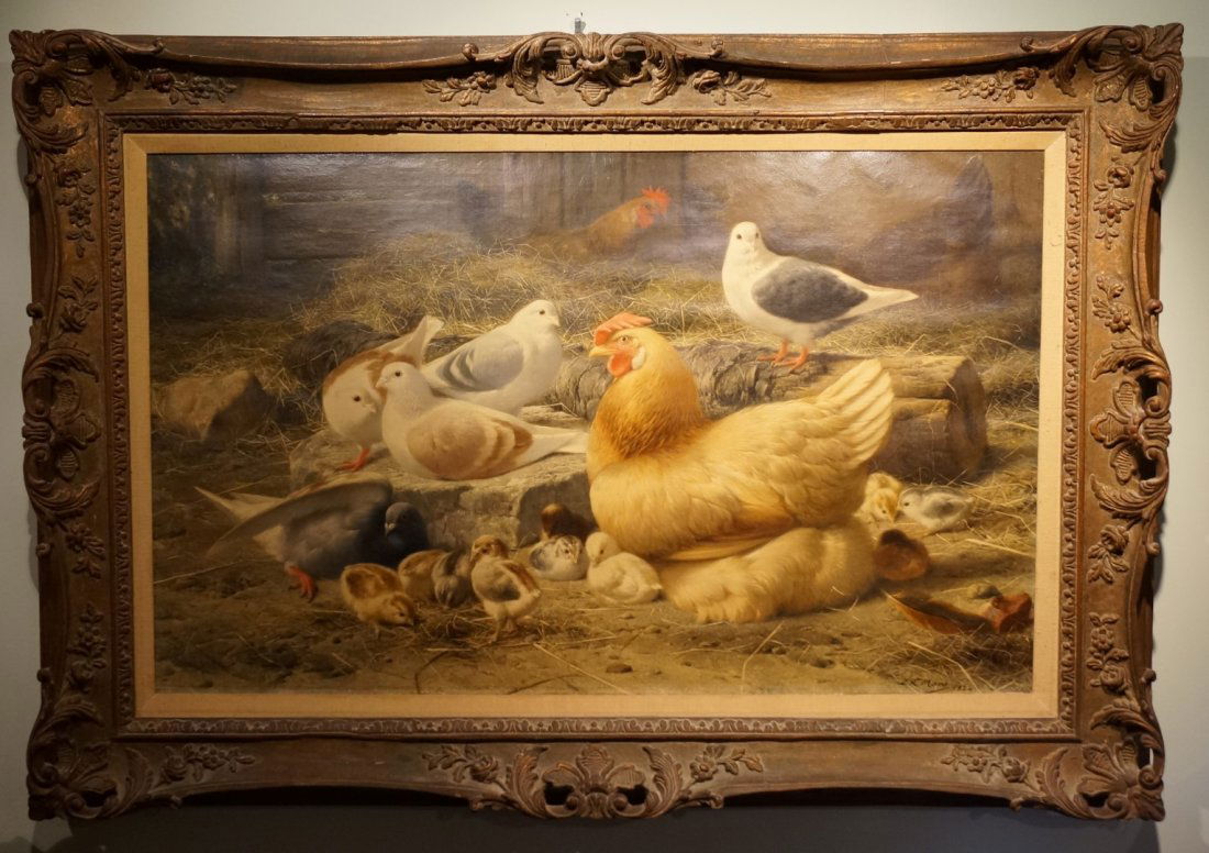 Eugene Remy Maes; Belgian Oil Painting Signed (1 of 6)