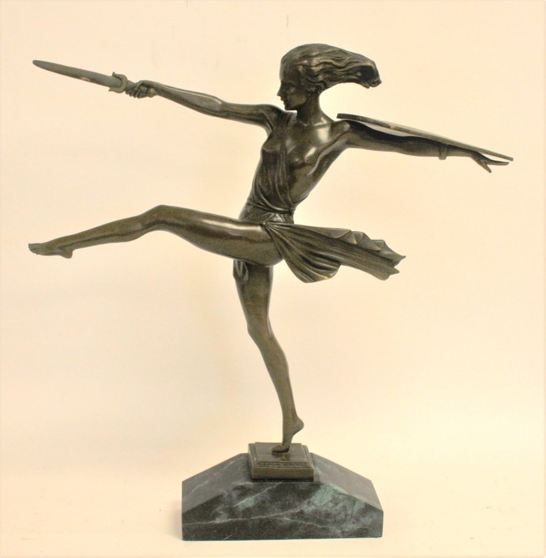 Pierre Le Faguays(after); Art Deco Bronze Grouping (1 of 7)