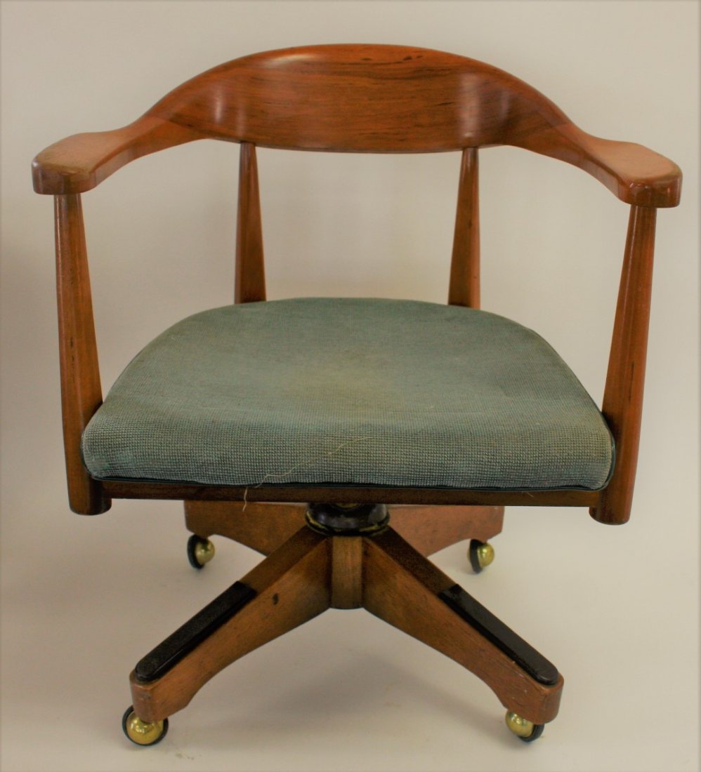 Danish Modern Walnut Office Chair (1 of 4)