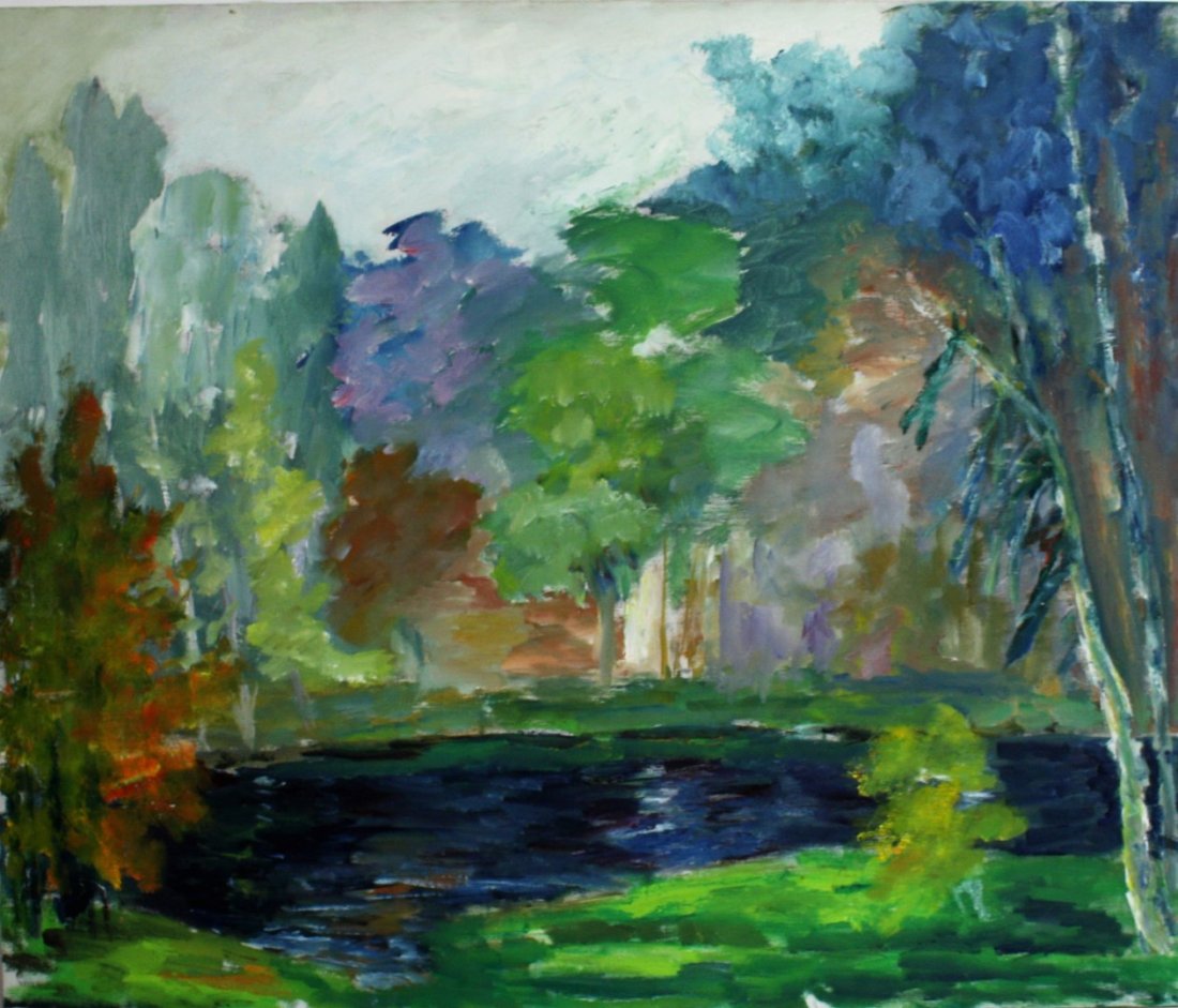 Anthony Sabatucci; 20thC. American Oil Landscape Signed (1 of 6)