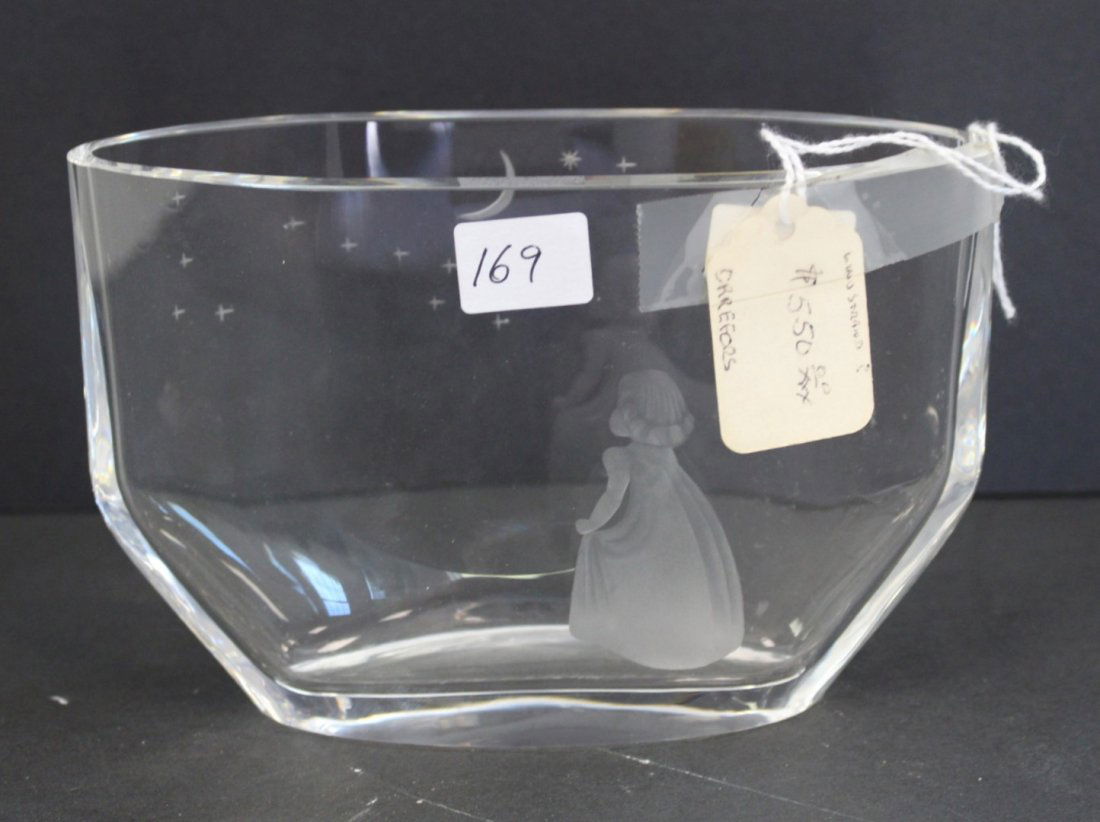 Orrefors Glass Vase Signed (1 of 4)