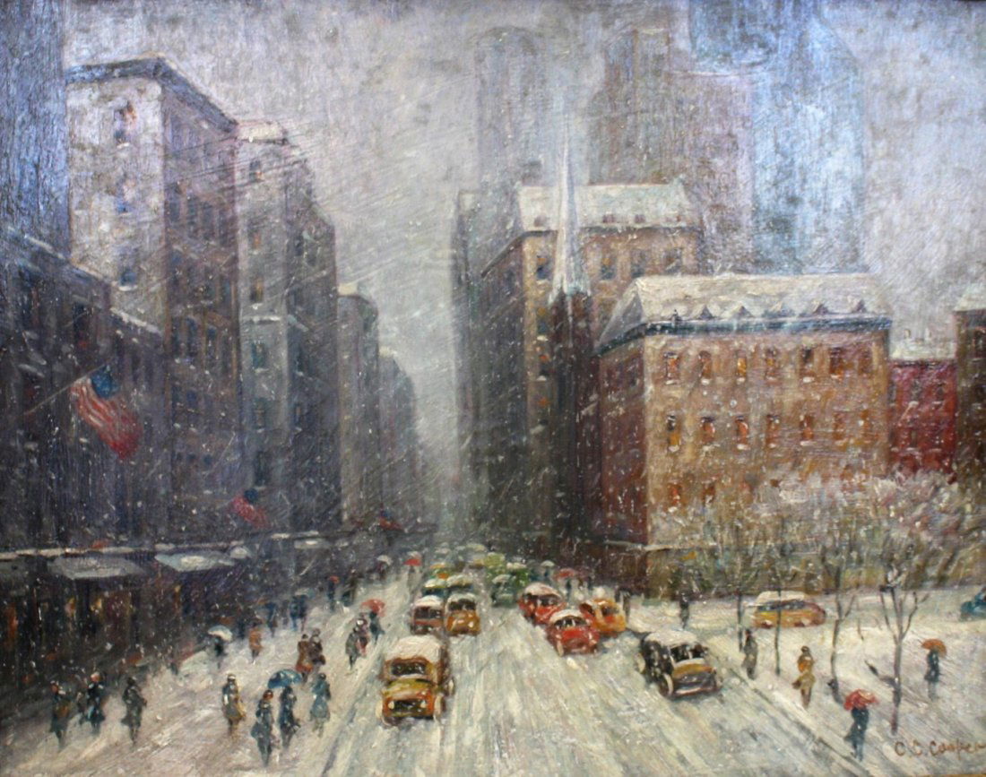 C.C. Cooper; 20thC. American Oil Painting Signed (1 of 5)