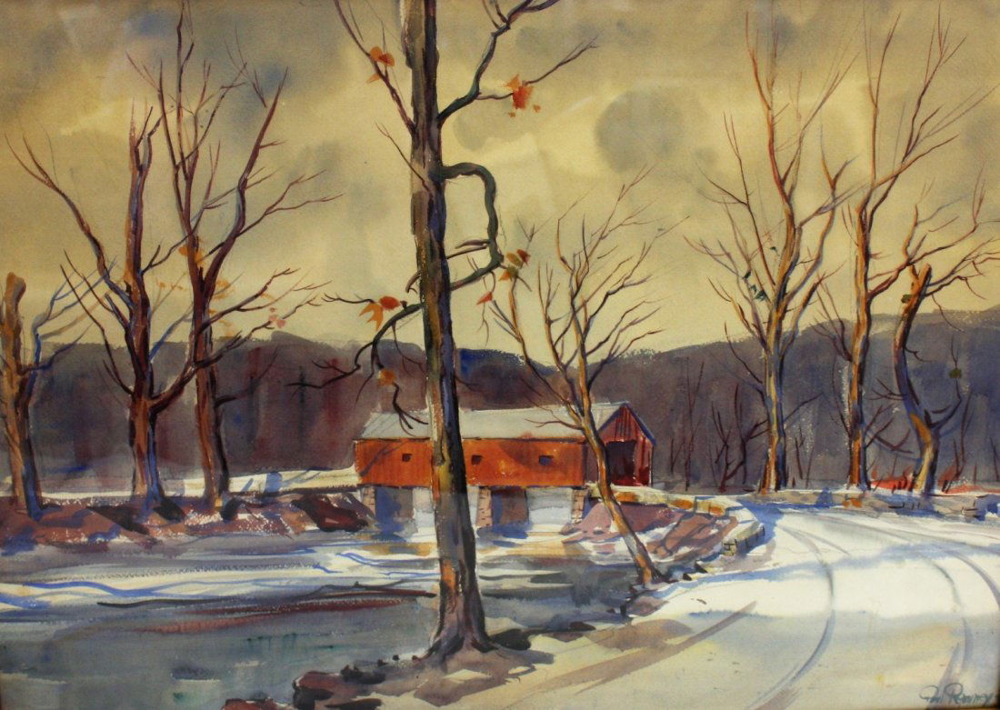 Paul Remmey; 20thC. American Watercolor Signed (1 of 5)