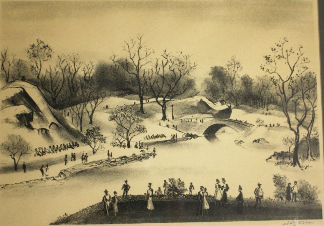 Adolf Dehn; 20thC. American Lithograph Signed (1 of 5)