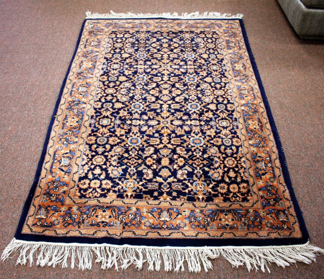 Handmade Kashan Wool Carpet (1 of 5)