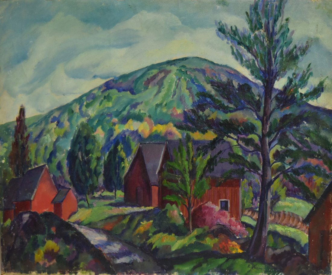 N. Luisi; 20thC. American Oil Landscape Signed (1 of 4)