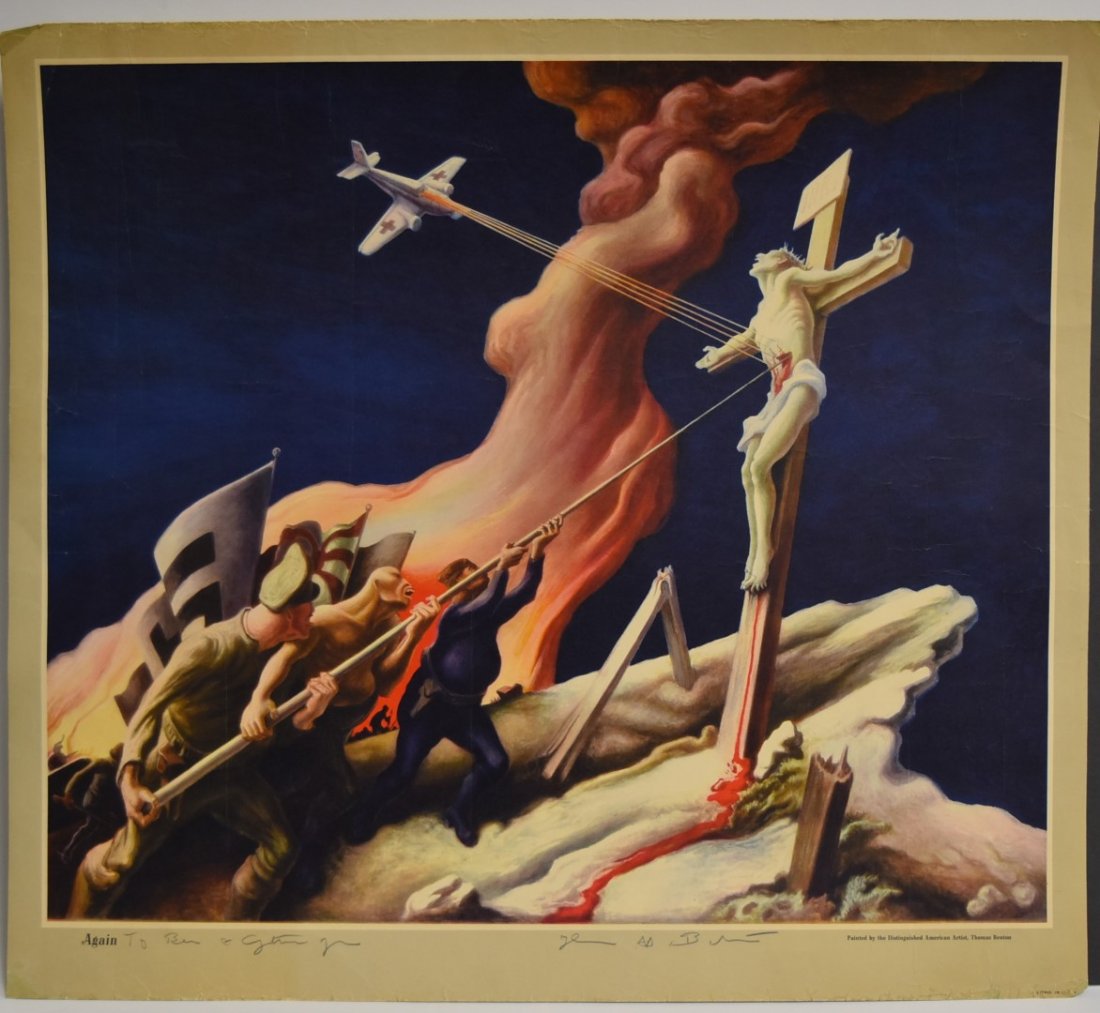 Thomas Hart Benton; Color Lithograph Signed (1 of 6)