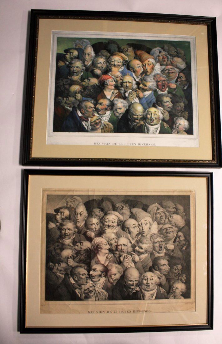 Louis -Leopold Boilly(after); Two(2) Framed Prints (1 of 10)