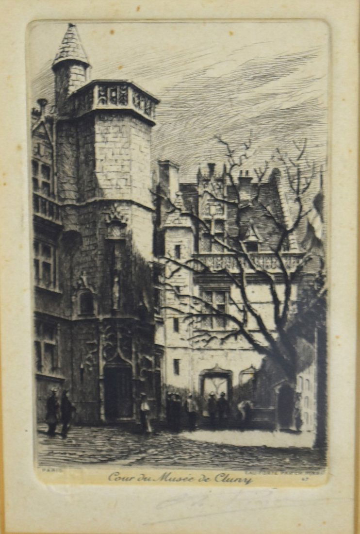 Charles Pinet; French Etching Signed (1 of 5)