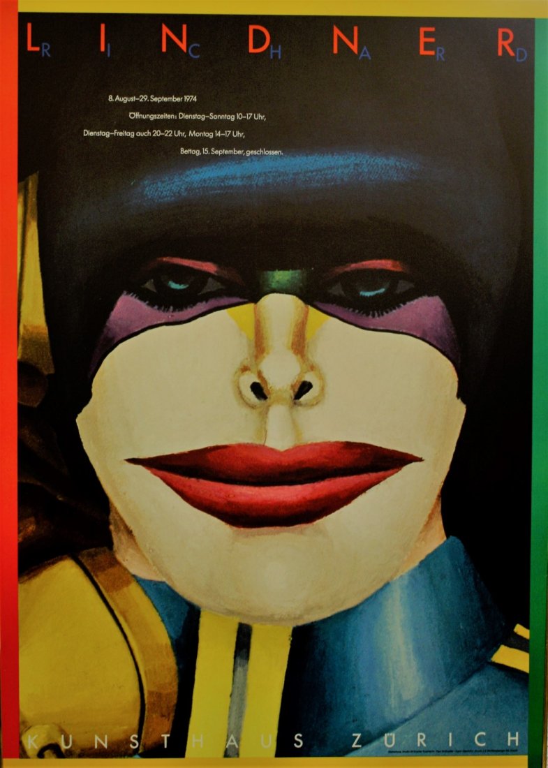 Richard Lindner; Framed Exhibition Poster 1974 (1 of 3)