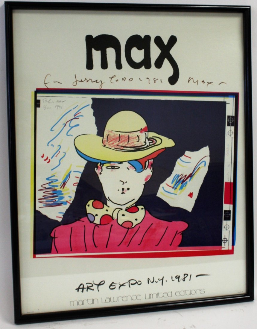Peter Max; Framed Art Expo Poster 1981 (1 of 7)