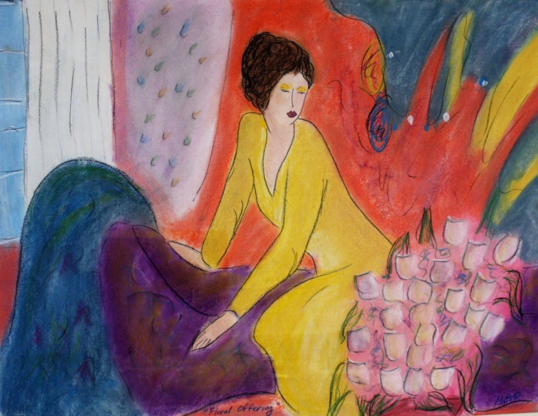 Mills; 20thC. American Pastel Signed (1 of 5)