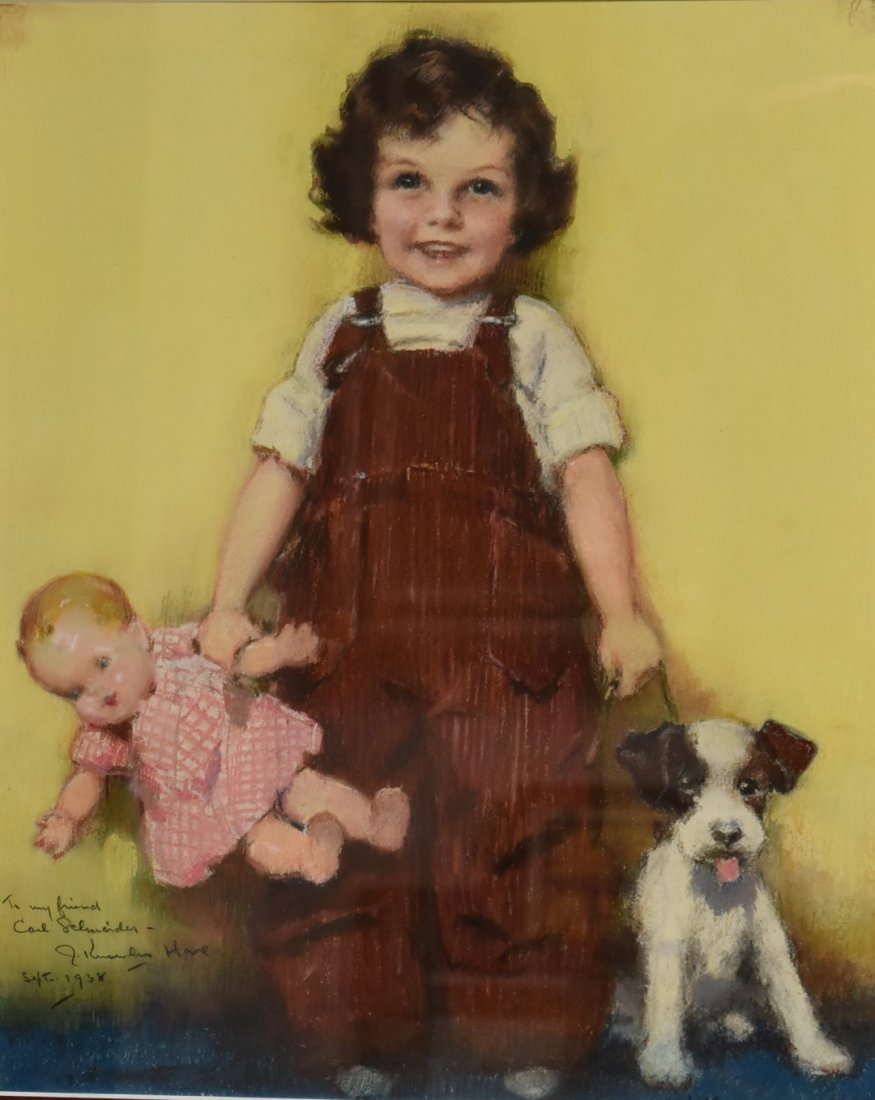 John Knowles Hare; American Mixed Media Illustration (1 of 6)