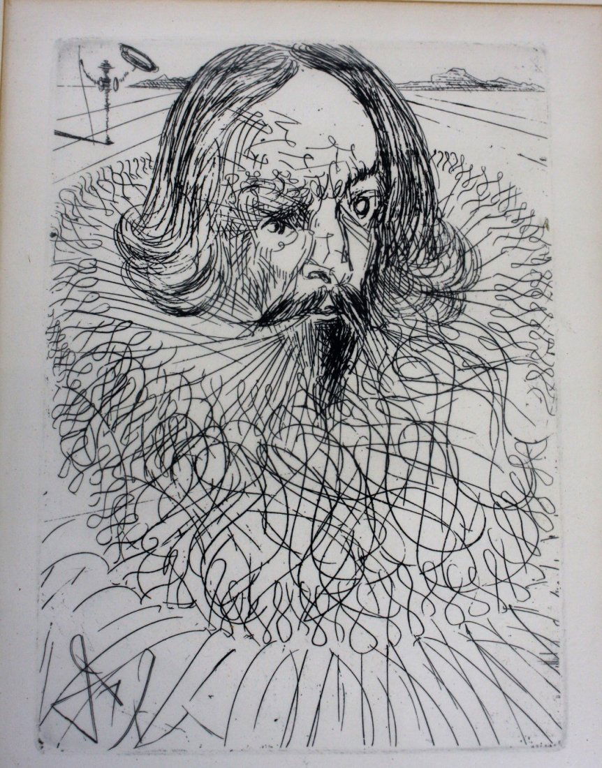 Salvator Dali; Framed Etching Signed (1 of 4)