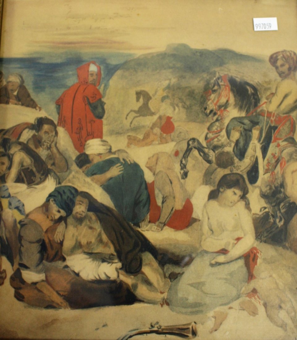 Mid Eastern Hand Colored Print (1 of 4)