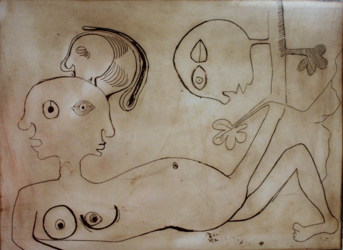 M. Harrison; 20thC. Artist Proof Signed (1 of 4)