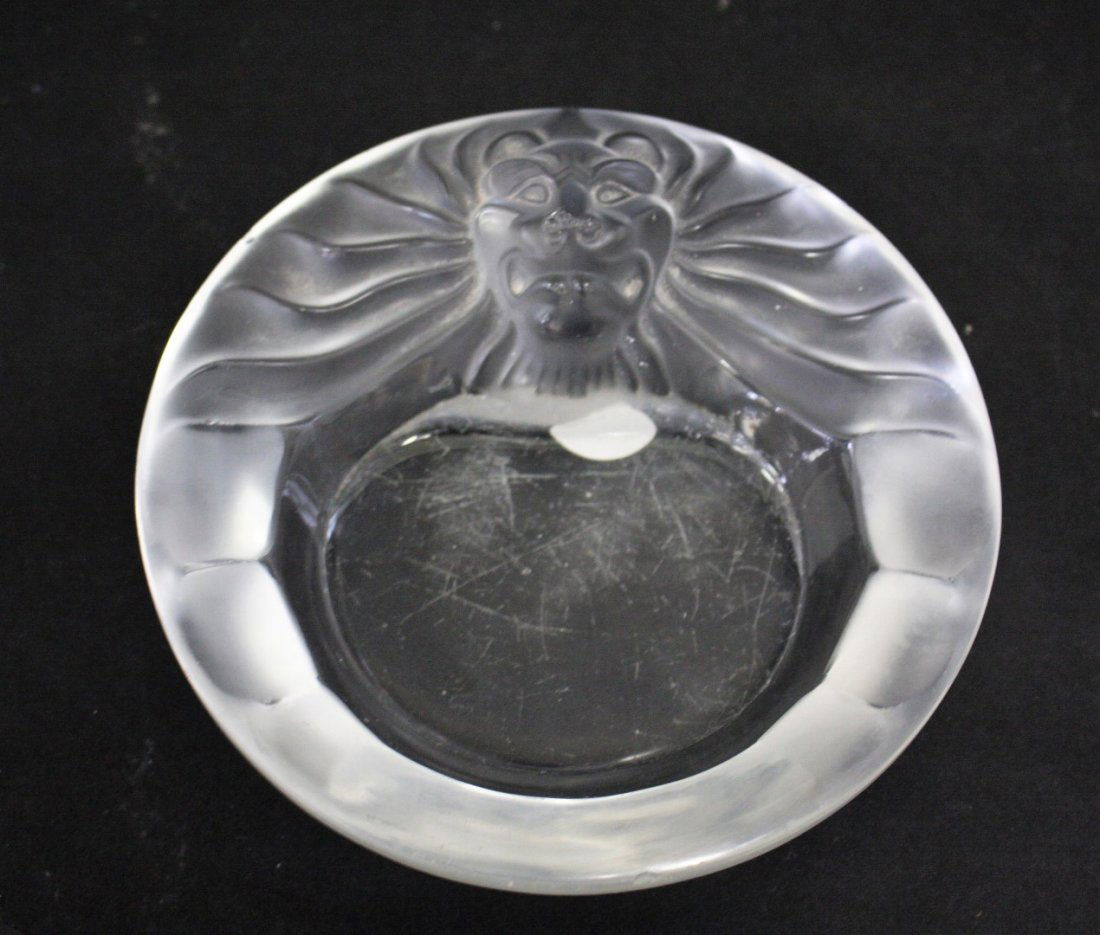 Lalique Frosted Glass Dish Signed (1 of 5)