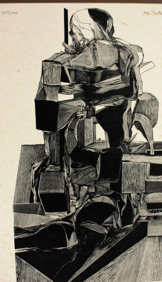 Stefan Martin; 20thC. Wood Engraving Signed (1 of 6)