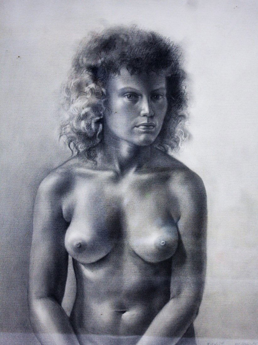 Martha Erlebacher; 20thC. American Drawing Signed (1 of 7)