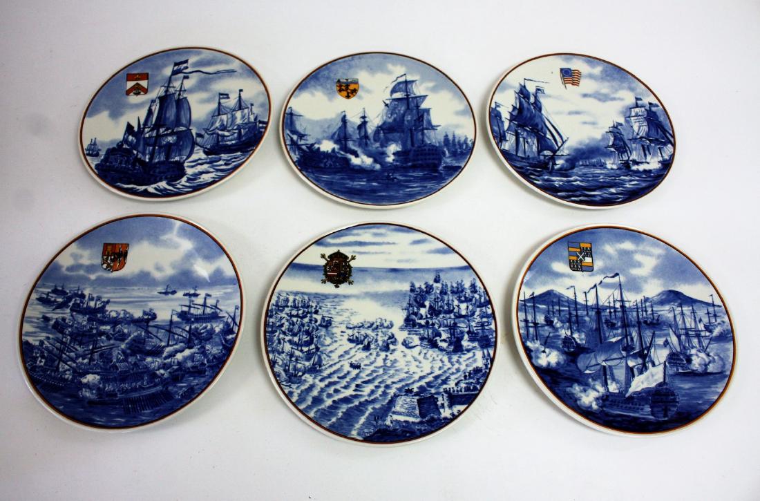 Six(6) Villeroy & Boch Porcelain Naval Plates (1 of 5)