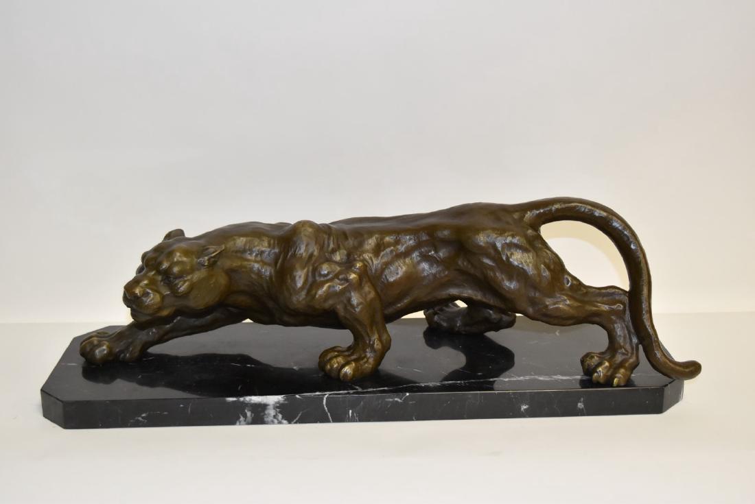 Antoine-Louis Barye(after); Bronze Panther (1 of 5)
